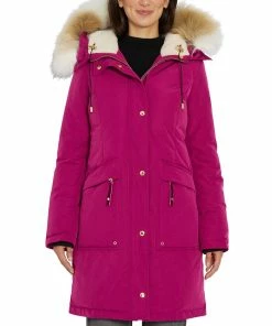 Sam Edelman Women's Faux-Fur-Trim Hooded Parka, Created For Macy's