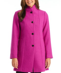 Kate Spade New York Women's Stand-Collar Coat, Created For Macy's