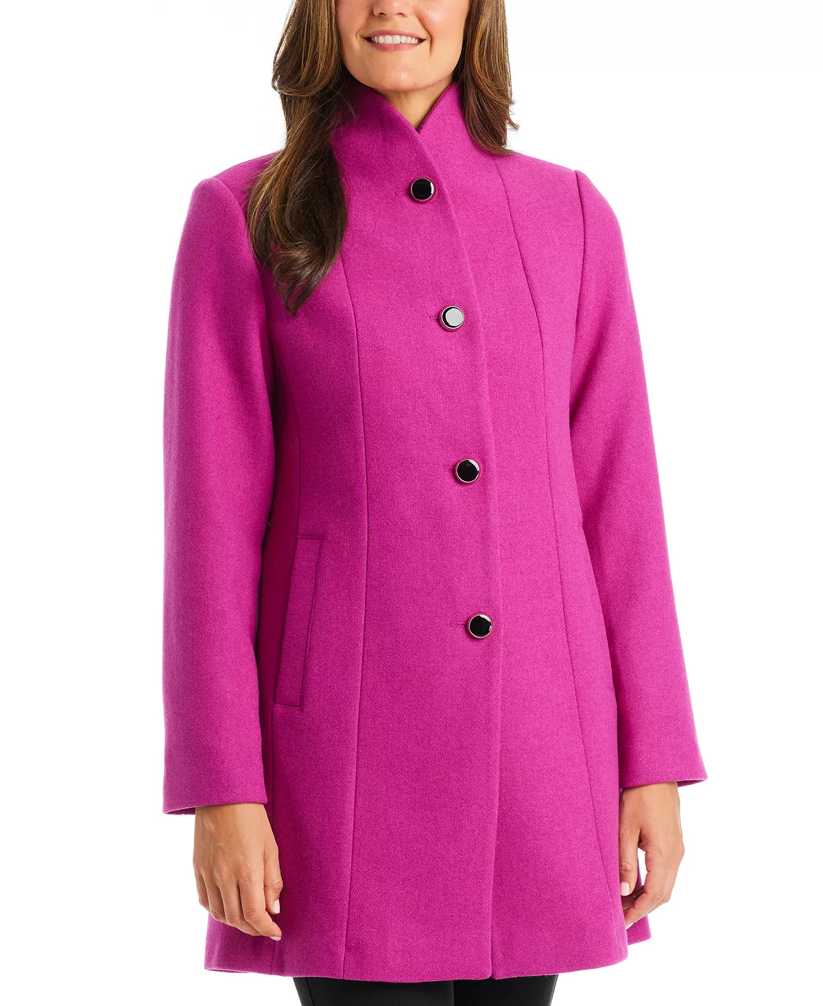 Kate Spade New York Women's Stand-Collar Coat, Created For Macy's - Image 4
