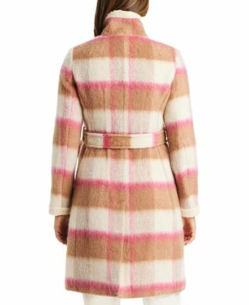Kate Spade New York Women's Belted Plaid Coat - Image 2