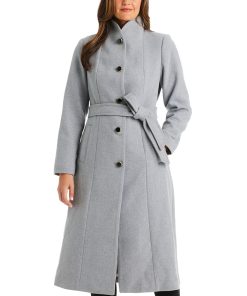 Kate Spade New York Women's Single-Breasted Belted Coat -CeCe cloth-shop 21916554 fpx