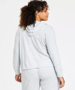 ID Ideology Plus Size Full-Zip Hooded Jacket, Created For Macy's -CeCe cloth-shop 21917173 fpx