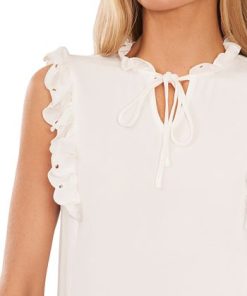 CeCe Women's Sleeveless Tie Neck Blouse 8 CeCe Women's Sleeveless Tie Neck Blouse -CeCe cloth-shop 21921876 fpx