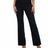 Anne Klein Women's Denim Pull-On Flare-Leg Pants