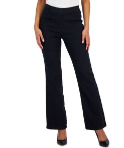 Anne Klein Women's Denim Pull-On Flare-Leg Pants