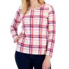 Karen Scott Women's Plaid Top, Created For Macy's