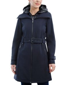 Michael Kors Women's Belted Hooded Raincoat