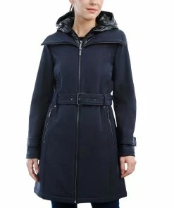 Michael Kors Women's Belted Hooded Raincoat