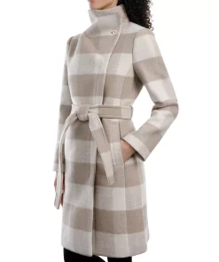 Michael Kors Women's Asymmetric Belted Wrap Coat, Created For Macy's 14 Michael Kors Women's Asymmetric Belted Wrap Coat, Created For Macy's -CeCe cloth-shop 21959093 fpx