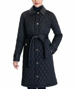 Michael Kors Women's Quilted Belted Coat