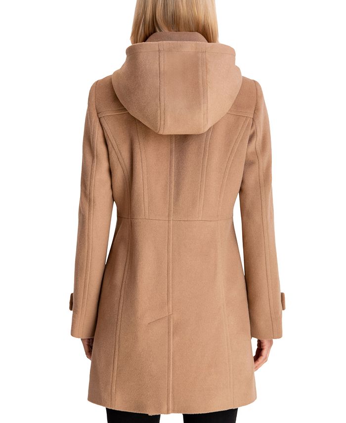 Women's Hooded Notched-Collar Coat Michael Kors Women's Hooded Notched-Collar Coat -CeCe cloth-shop