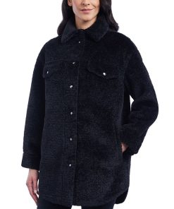 Michael Kors Women's Fleece Shacket, Created For Macy's