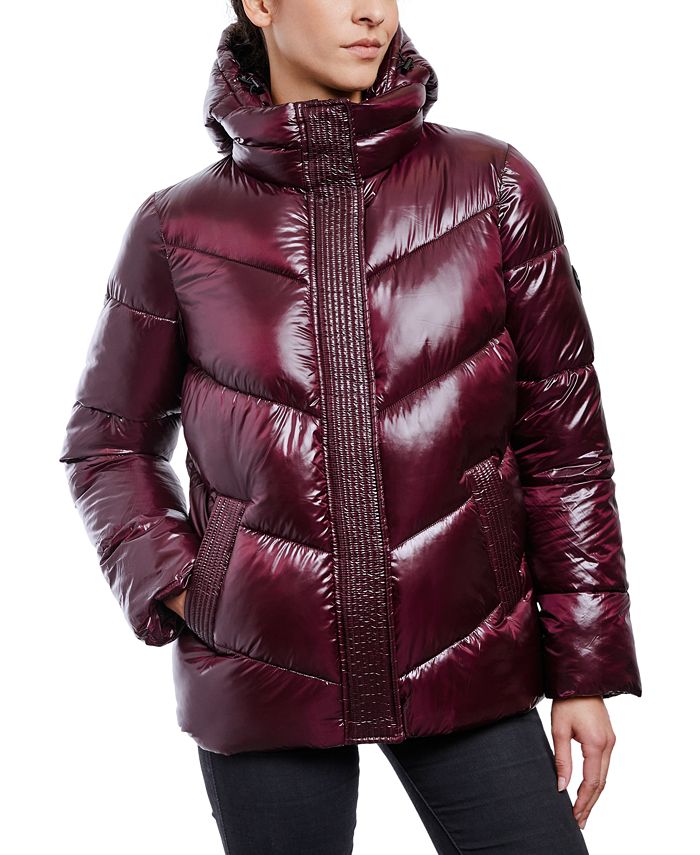 Women's Shine Hooded Puffer Coat Michael Kors Women's Shine Hooded Puffer Coat -CeCe cloth-shop