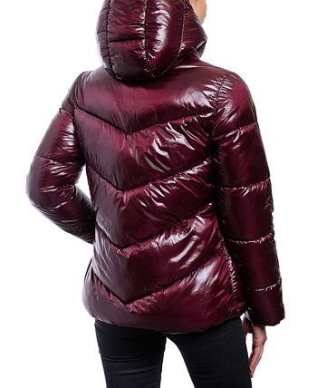 Women's Shine Hooded Puffer Coat Michael Kors Women's Shine Hooded Puffer Coat -CeCe cloth-shop