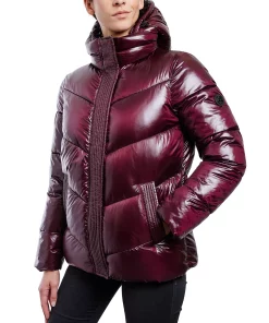 Michael Kors Women's Shine Hooded Puffer Coat 4 Michael Kors Women's Shine Hooded Puffer Coat -CeCe cloth-shop 21959542 fpx