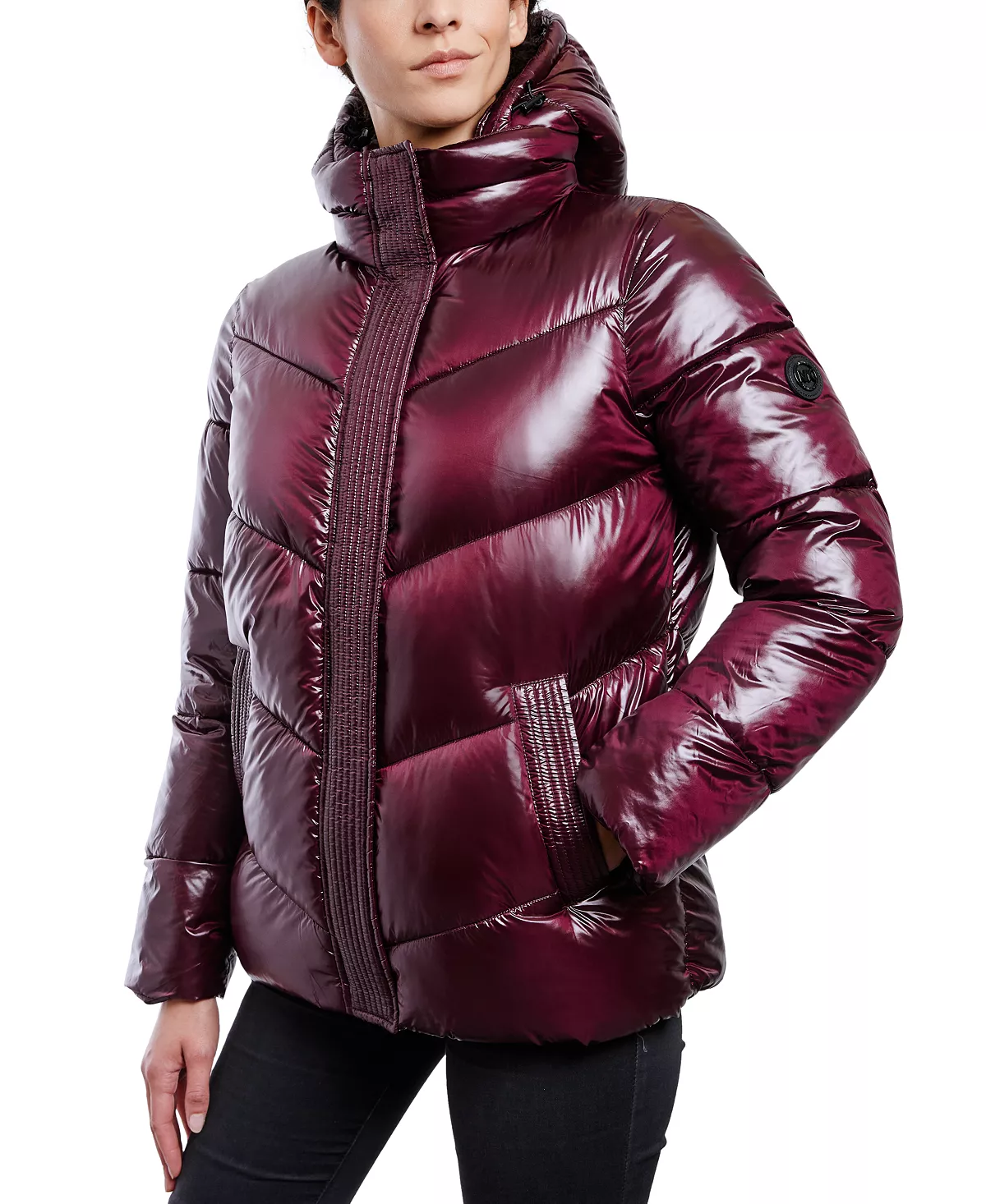 Women's Shine Hooded Puffer Coat Michael Kors Women's Shine Hooded Puffer Coat -CeCe cloth-shop