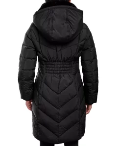 Michael Kors Women's Faux-Fur-Collar Hooded Down Puffer Coat -CeCe cloth-shop 21959621 fpx