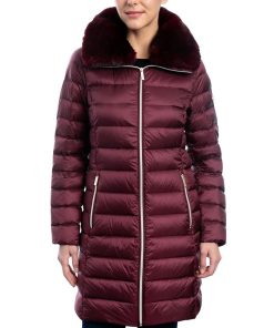 Michael Kors Women's Faux-Fur-Collar Down Puffer Coat