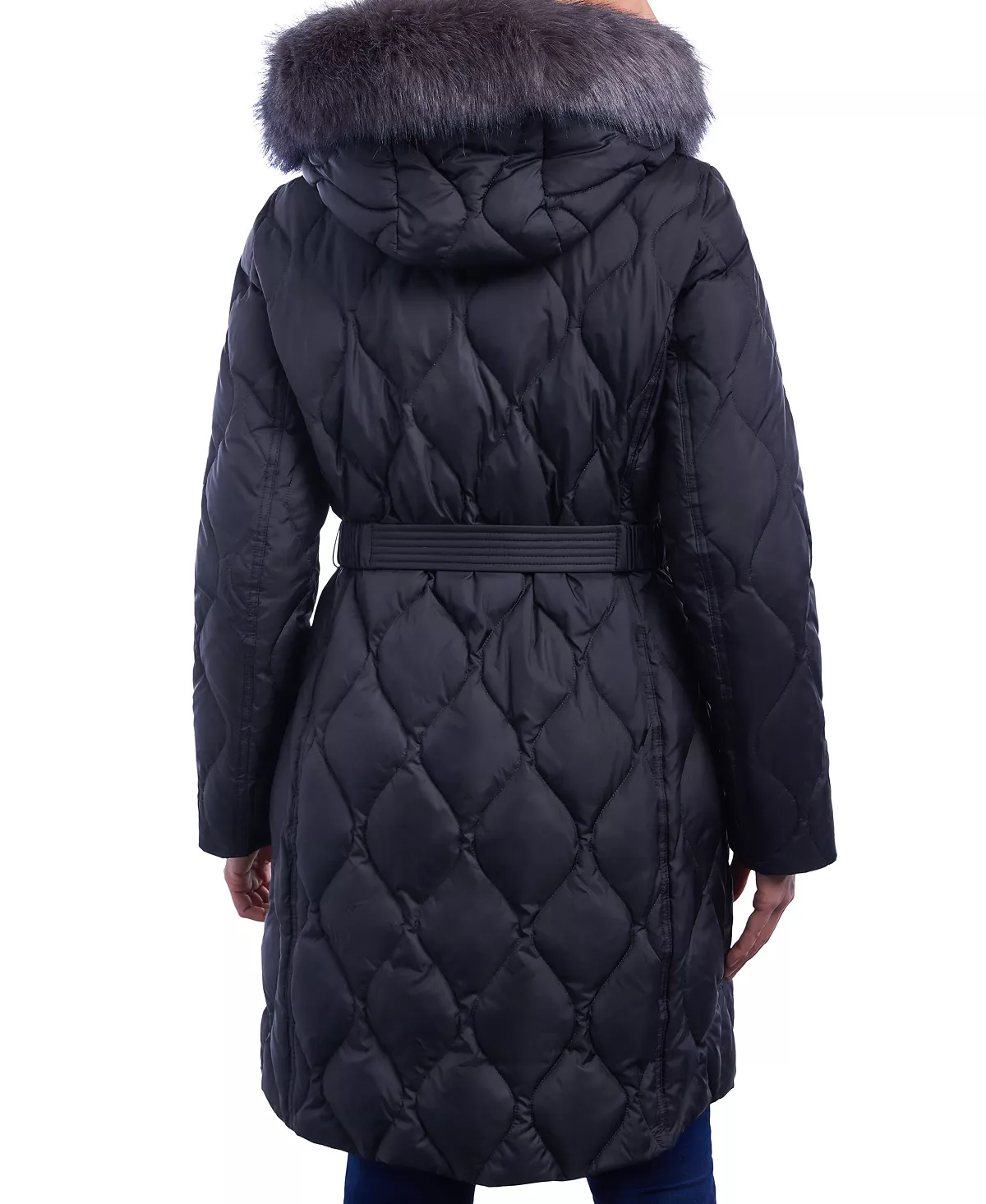 Michael Kors Women's Quilted Faux-Fur-Trim Hooded Puffer Coat 3 Michael Kors Women's Quilted Faux-Fur-Trim Hooded Puffer Coat - Image 3