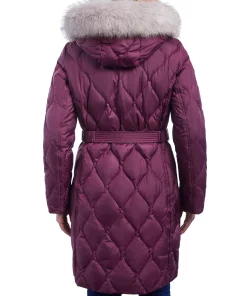 Michael Kors Women's Quilted Faux-Fur-Trim Hooded Puffer Coat 9 Michael Kors Women's Quilted Faux-Fur-Trim Hooded Puffer Coat -CeCe cloth-shop 21960055 fpx