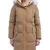 Michael Kors Women's Fleece-Collar Faux-Fur-Trim Hooded Puffer Coat