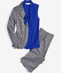 Kasper Plus Size Bow Top -CeCe cloth-shop 21986856 fpx