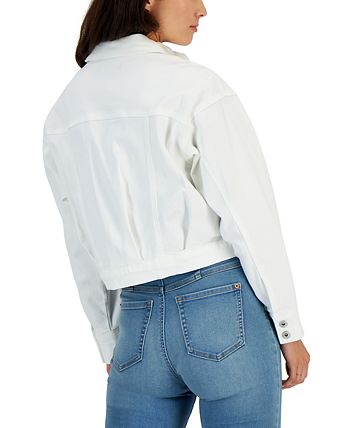 Women's Cropped Denim Jacket, Created For Macy's INC International Concepts Women's Cropped Denim Jacket, Created For Macy's -CeCe cloth-shop