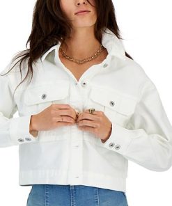 INC International Concepts Women's Cropped Denim Jacket, Created For Macy's 2 INC International Concepts Women's Cropped Denim Jacket, Created For Macy's -CeCe cloth-shop 22000381 fpx