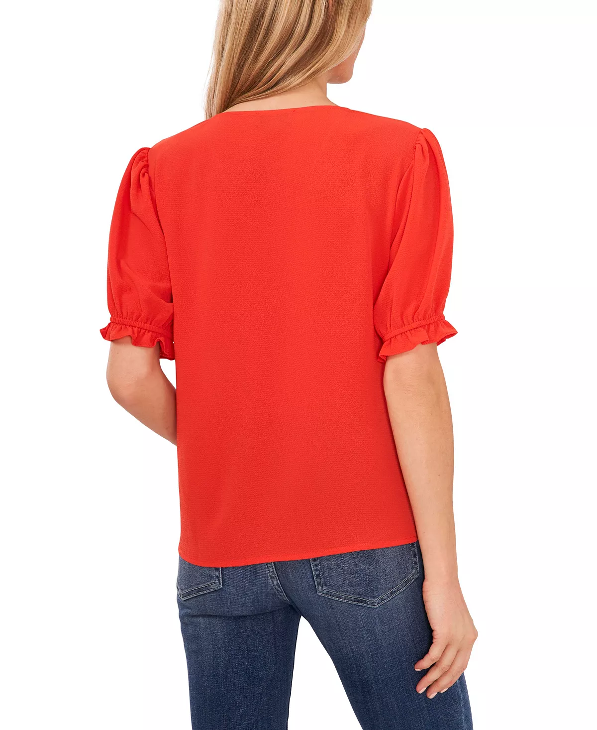 Women's Pintuck Shoulder Button Front Blouse CeCe Women's Pintuck Shoulder Button Front Blouse -CeCe cloth-shop