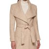 Calvin Klein Women's Asymmetrical Belted Wrap Coat, Created For Macy's