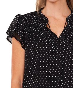 CeCe Women's Printed Flutter-Sleeve Top 2 CeCe Women's Printed Flutter-Sleeve Top -CeCe cloth-shop 22152630 fpx