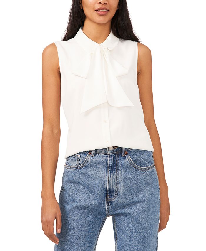 CeCe Women's Sleeveless Button-Front Top 1 CeCe Women's Sleeveless Button-Front Top
