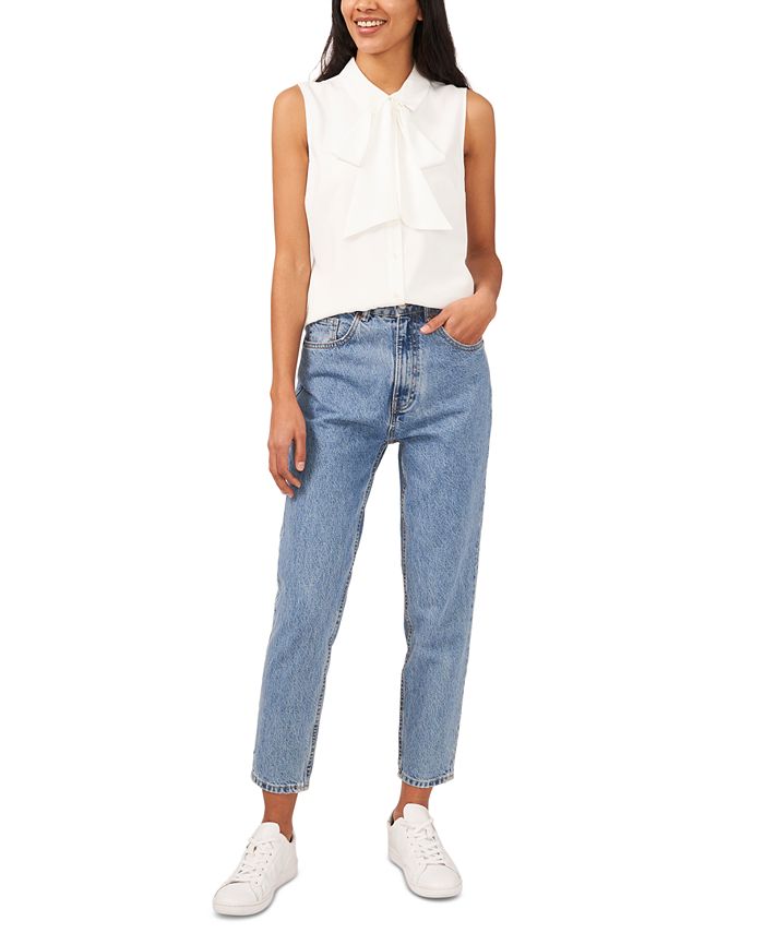 CeCe Women's Sleeveless Button-Front Top 4 CeCe Women's Sleeveless Button-Front Top - Image 4