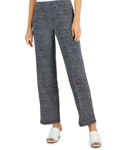 Alfani Women's Printed Wide-Leg Pants, Created For Macy's