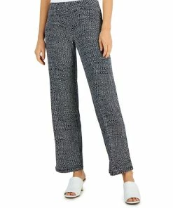 Alfani Women's Printed Wide-Leg Pants, Created For Macy's