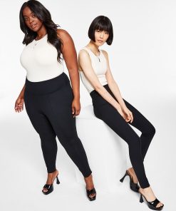 Bar III High-Waist Ponte-Knit Leggings, Created For Macy's 4 Bar III High-Waist Ponte-Knit Leggings, Created For Macy's -CeCe cloth-shop 22166221 fpx