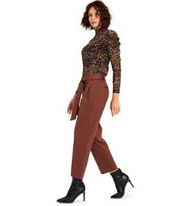 Bar III Women's Tie-Waist Straight-Leg Ankle Pants, Created For Macy's 2 Bar III Women's Tie-Waist Straight-Leg Ankle Pants, Created For Macy's -CeCe cloth-shop 22170699 fpx