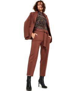 Bar III Women's Tie-Waist Straight-Leg Ankle Pants, Created For Macy's 3 Bar III Women's Tie-Waist Straight-Leg Ankle Pants, Created For Macy's -CeCe cloth-shop 22170700 fpx