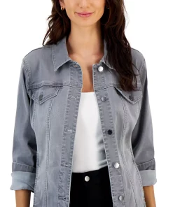 Charter Club Women's Denim Jacket, Created For Macy's 13 Charter Club Women's Denim Jacket, Created For Macy's -CeCe cloth-shop 22171104 fpx