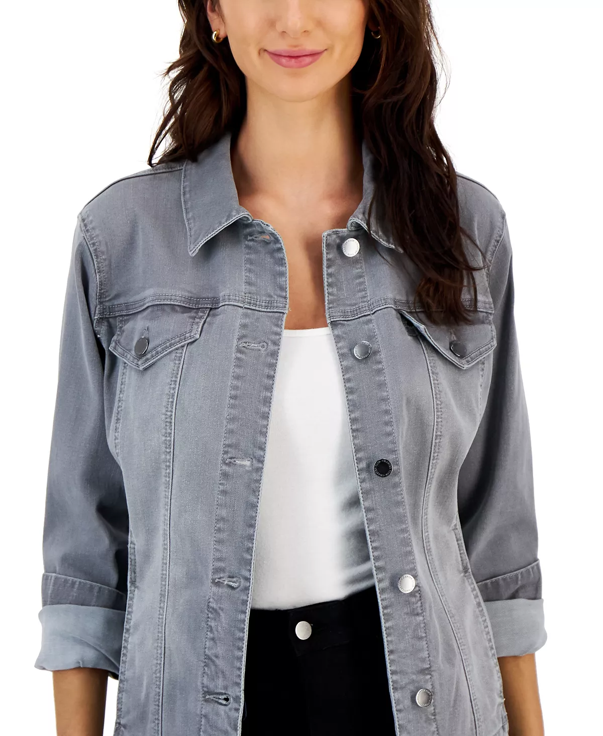 Women's Denim Jacket, Created For Macy's Charter Club Women's Denim Jacket, Created For Macy's -CeCe cloth-shop