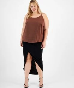 Bar III Plus Size Scoop-Neck Camisole, Created For Macy's