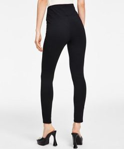 Bar III High-Waist Ponte-Knit Leggings, Created For Macy's 2 Bar III High-Waist Ponte-Knit Leggings, Created For Macy's -CeCe cloth-shop 22199568 fpx