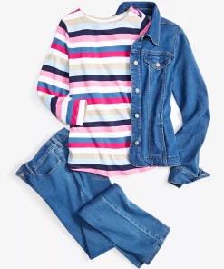 Charter Club Women's Denim Jacket, Created For Macy's 4 Charter Club Women's Denim Jacket, Created For Macy's -CeCe cloth-shop 22206326 fpx