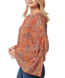 Jessica Simpson Women's Monique Ruched Trumpet-Sleeve Top 2 Jessica Simpson Women's Monique Ruched Trumpet-Sleeve Top -CeCe cloth-shop 22206424 fpx