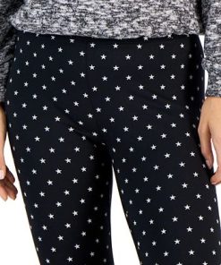Style & Co Women's Star Fleece Mid-Rise Leggings, Created For Macy's -CeCe cloth-shop 22240146 fpx