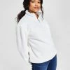 Style & Co Women's Mixed Media Quarter-Zip Pullover, Created For Macy's