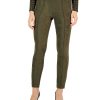 Anne Klein Hollywood Faux Suede Front-Seam Pants