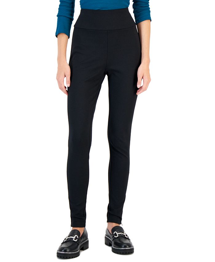 Women's Zipper-Hem Ponté-Knit Skinny Pants, Created For Macy's INC International Concepts Women's Zipper-Hem Ponté-Knit Skinny Pants, Created For Macy's -CeCe cloth-shop
