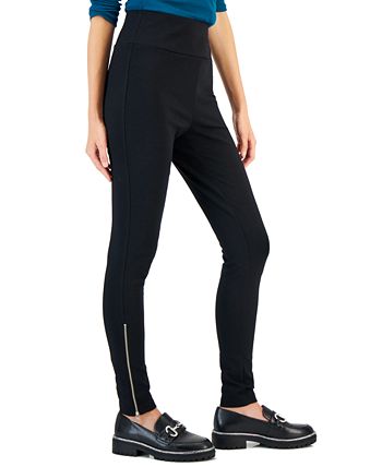Women's Zipper-Hem Ponté-Knit Skinny Pants, Created For Macy's INC International Concepts Women's Zipper-Hem Ponté-Knit Skinny Pants, Created For Macy's -CeCe cloth-shop