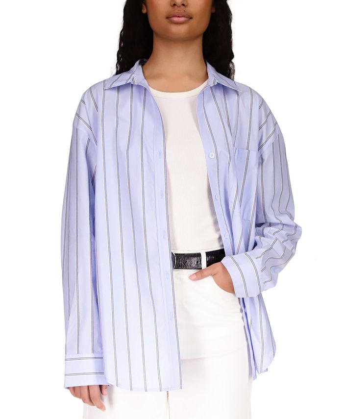 Women's Cotton Split-Back Shirt Sanctuary Women's Cotton Split-Back Shirt -CeCe cloth-shop